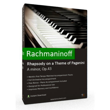 Rachmaninoff Rhapsody on a Theme of Paganini Accompaniment
