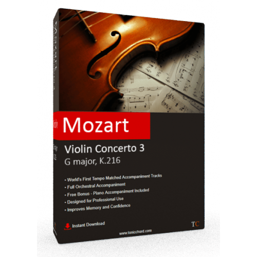 MOZART - Violin Concerto No.3 in G major, K.216 Accompaniment
