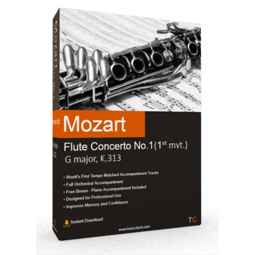 MOZART - Flute Concerto No.1 in G major, K.313 1st mvt. Accompaniment
