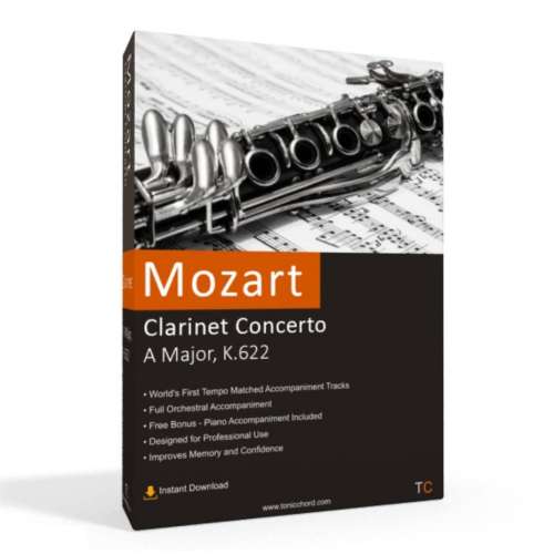 MOZART - Clarinet Concerto in A Major K.622 Accompaniment