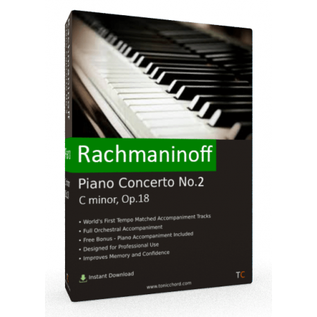 RACHMANINOFF Piano Concerto 2 Full Accompaniment (Kissin)